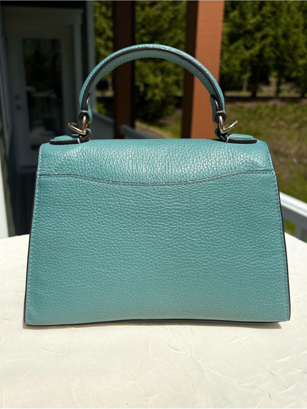 COACH Pepper Satchel In Marine CA234 - Picture 5 of 10
